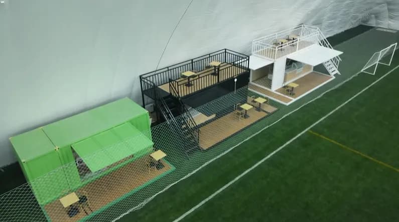 Sport X cafes wide view